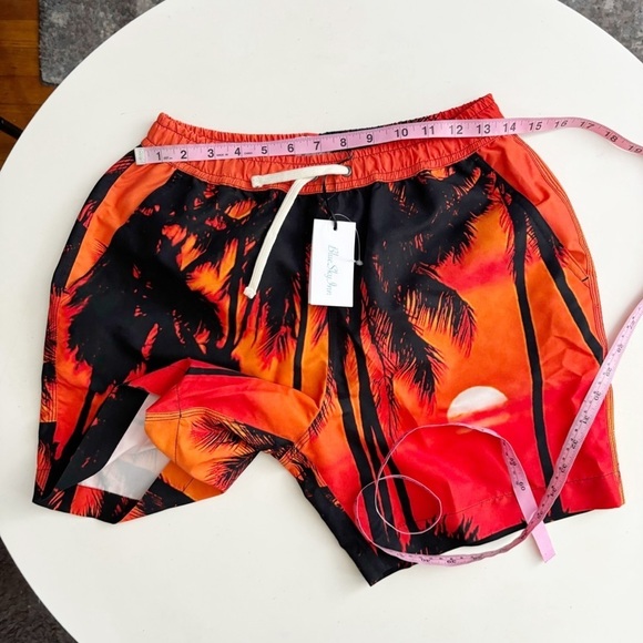 BLUE SKY INN Men’s 6” Sunset Palms Swim Trunks Size Small New Lined - Picture 3 of 9